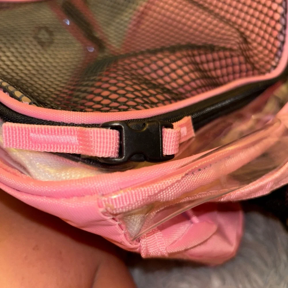 Yudodo Pink Mesh breathable Large Pet Carrier Backpack NWT